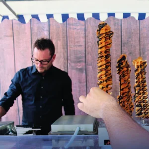 Waffeln am Stiel